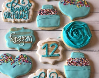 birthday cookies etsy