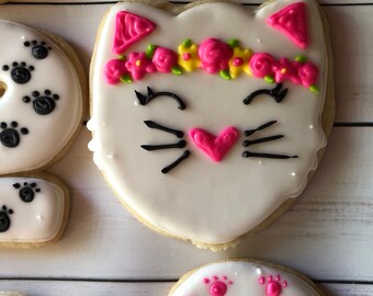 cat cookies etsy