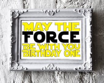 Star Wars Birthday Party Sign, Kid Birthday, Adult Birthday, Boy Birthday, Girl Birthday, Printable, DIY