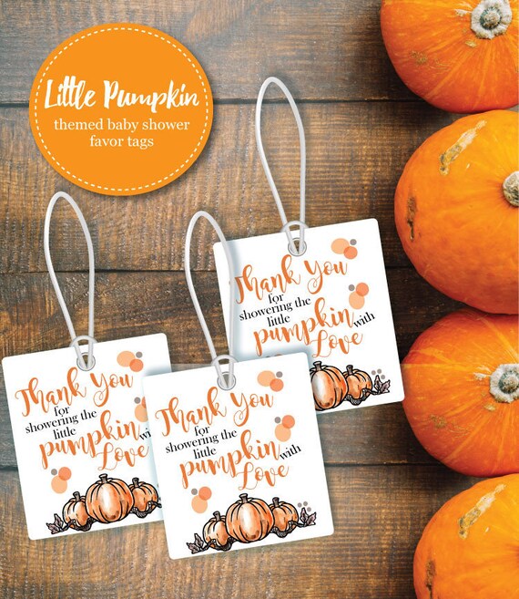 pumpkin themed baby shower favors