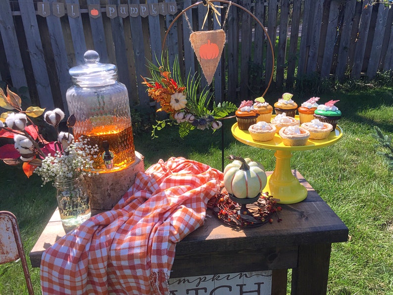 Baby Shower Decor Lil Pumpkin Little Pumpkin Baby Shower Burlap Banner Fall Baby Shower Decoration