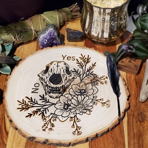 Cottagecore Pendulum board, divination starter kit, dark cottagecore spirit board, shadow work altar board, Pagan