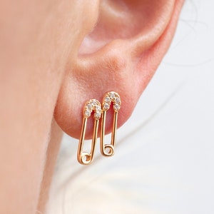 Safety Pin Earrings · A Pair Of Safety Pin Earrings · Jewelry on