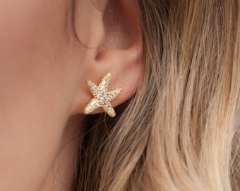starfish drop earrings