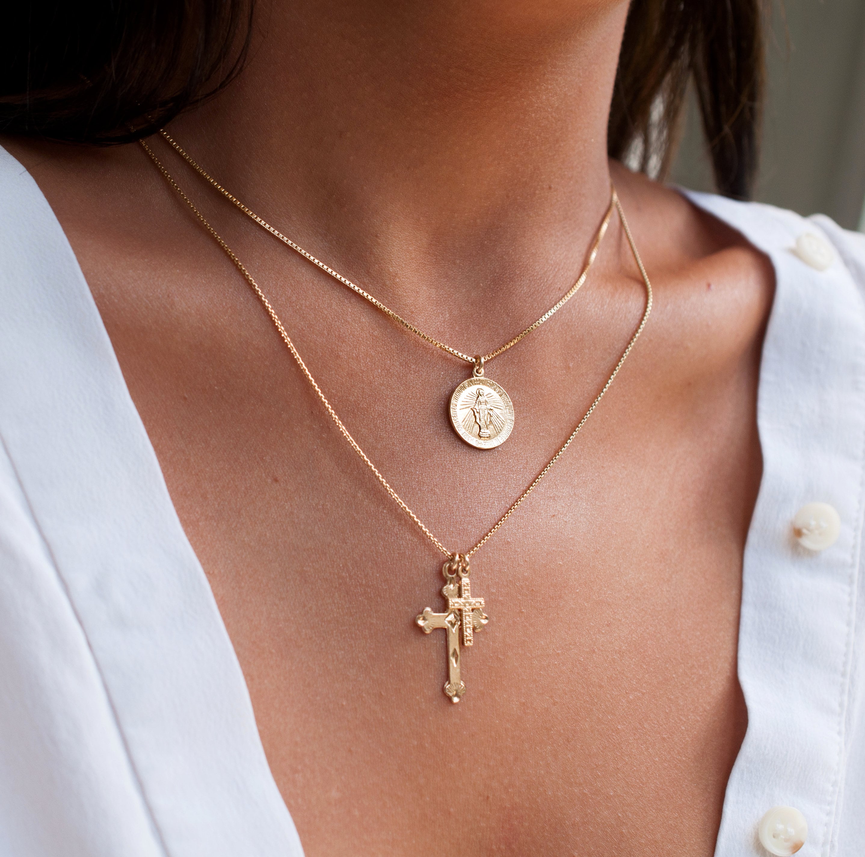 The Chosen One Double Cross Necklace – TBJ