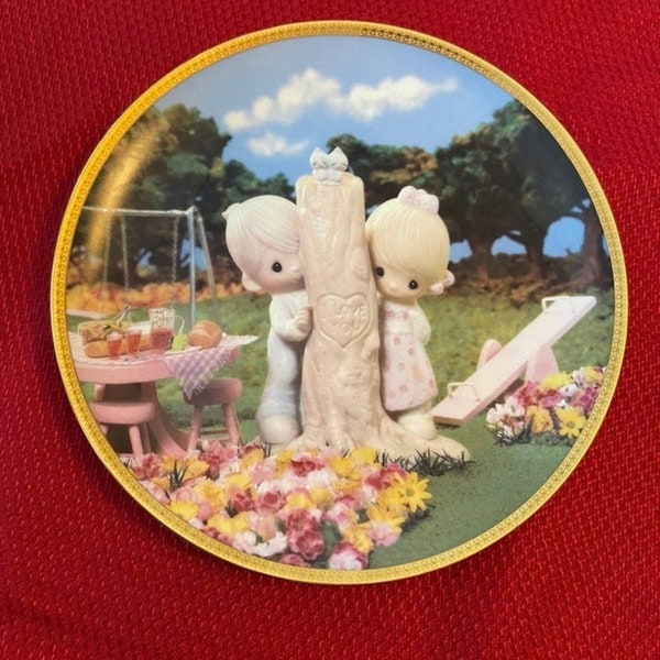 Precious Moments Plate - Thee I Love by Sam Butcher - Like New-Collectors
