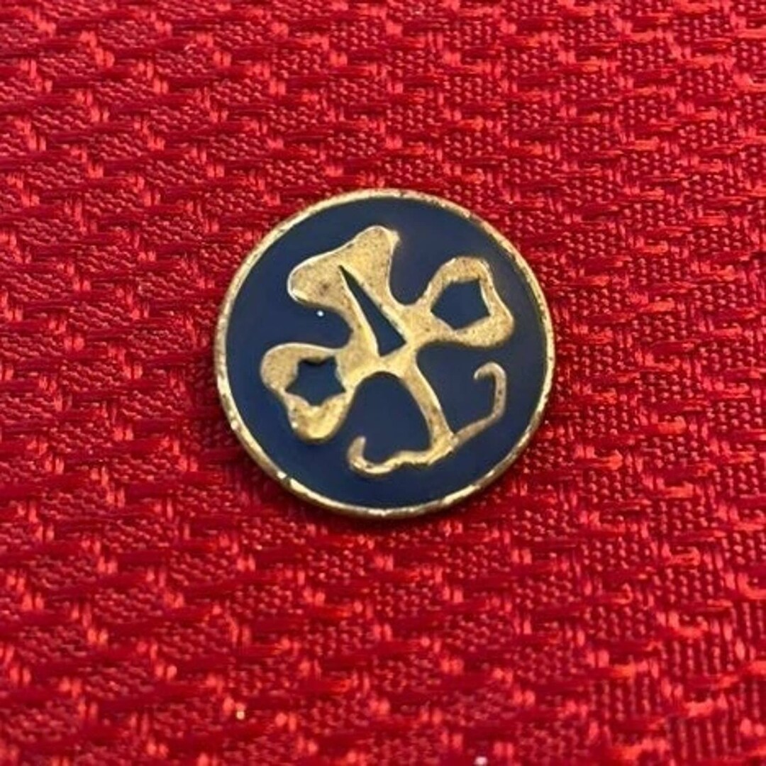 Girl Scout Pin Blue & Gold Vintage Brownies Etsy