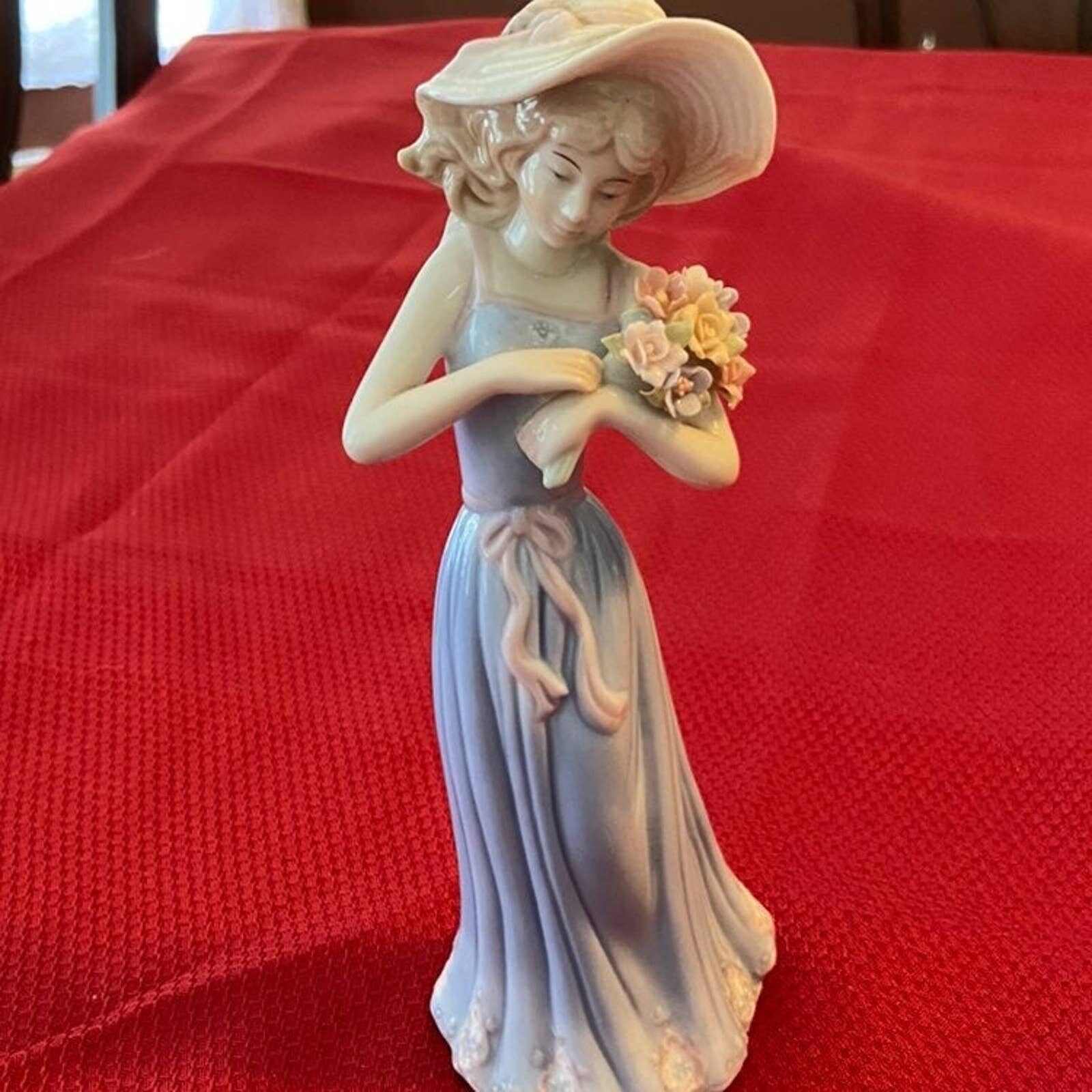 House of Lloyd Gathering Flowers Figurine Porcelain Etsy