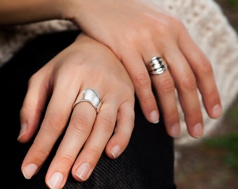 Silver Band Ring - Handmade - Simple Ring - Sterling Silver