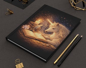 Diario de lectura de unicornio mágico, cuaderno para amantes de los libros de fantasía, diario de cuentos acogedor