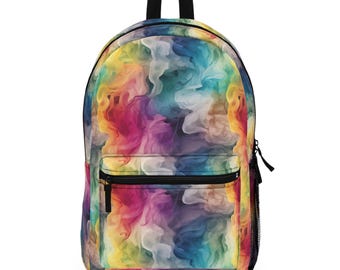 Zaino colorato sfumato: zaino da viaggio alla moda per la scuola