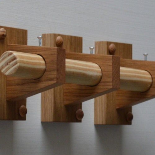 Curtain Rod Holders Wooden Curtain Pole Brackets Curtain Etsy