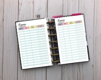 expense calendar etsy expense calendar