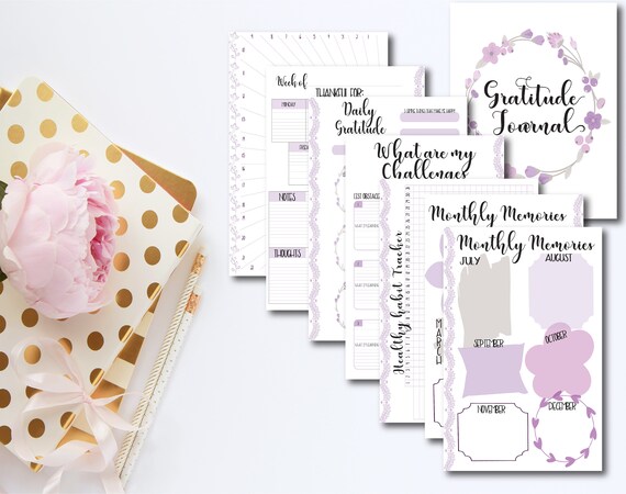 Happy Planner Printable Gratitude Journal Planner | Etsy