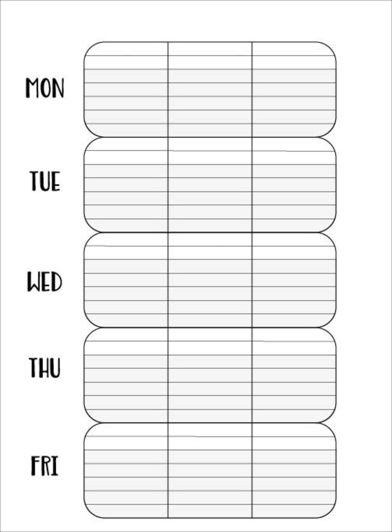 Happy Planner Printable Classic Teacher Lesson Plan Etsy Australia