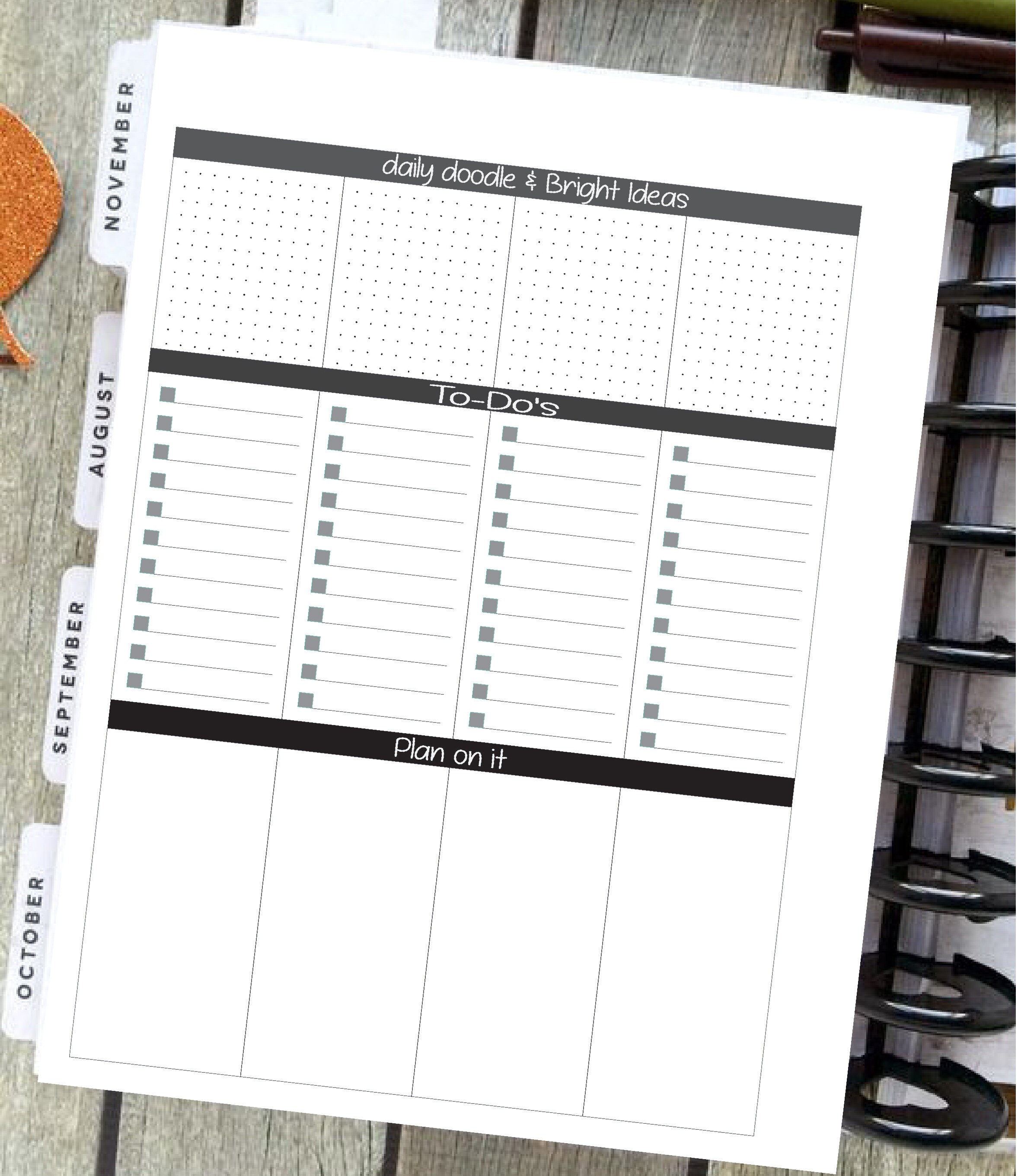 Happy Planner Printable Miss Maker Weekly Layout Classic Size Undated ...