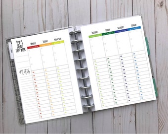 Happy Planner Classic Size Weekly hourly Layout | Etsy
