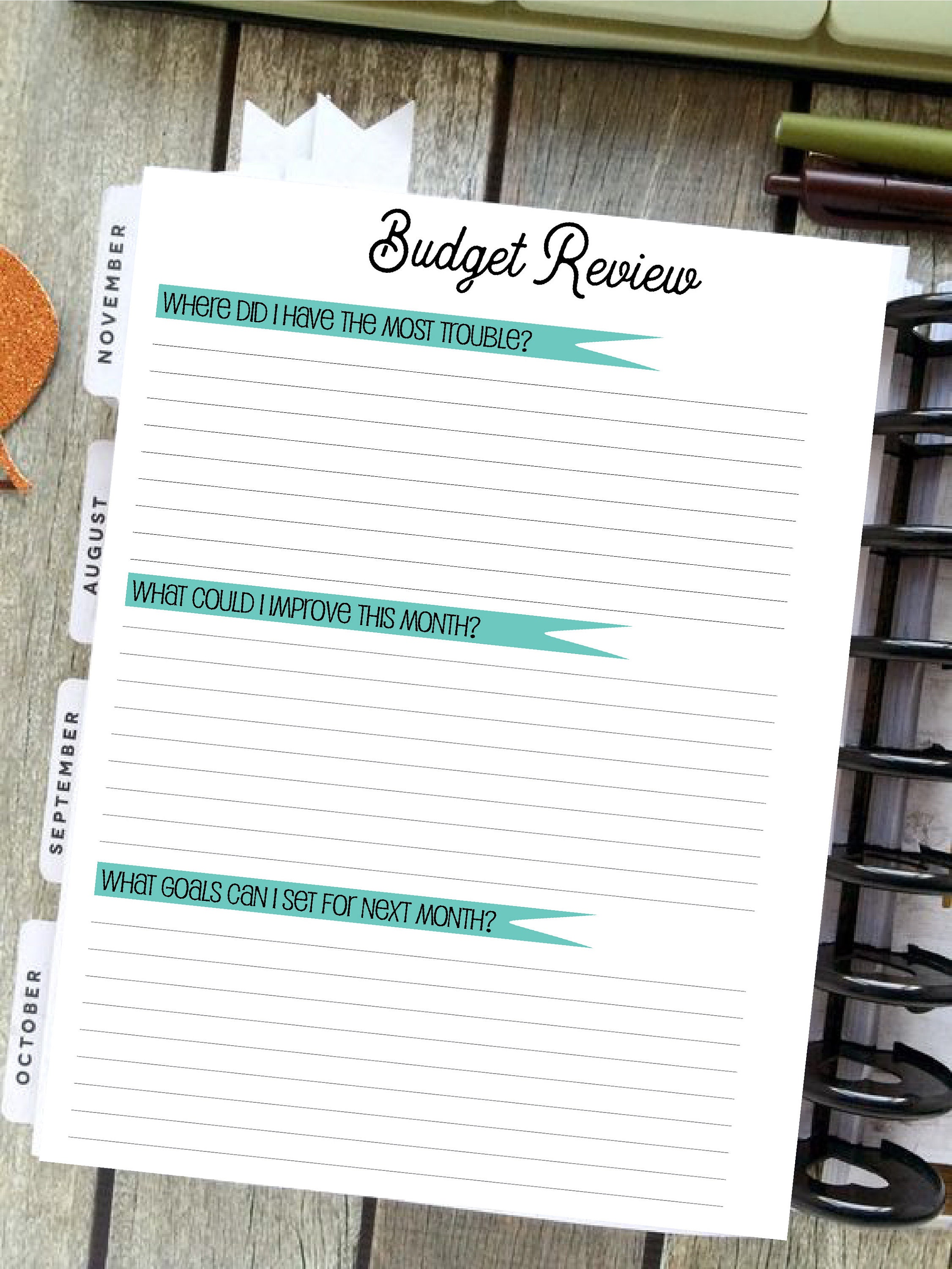 Happy Planner Classic Size Budget Review - Etsy