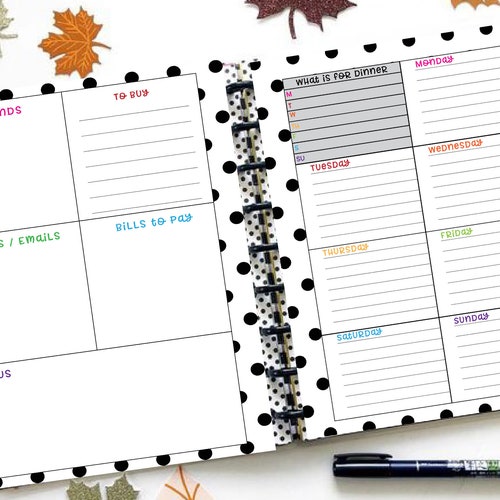 Happy Planner Printable Super Mom Weekly Layout Classic Etsy