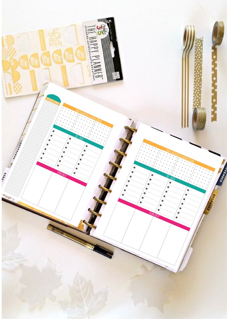 Happy Planner Printable Miss Maker Weekly Layout Classic - Etsy