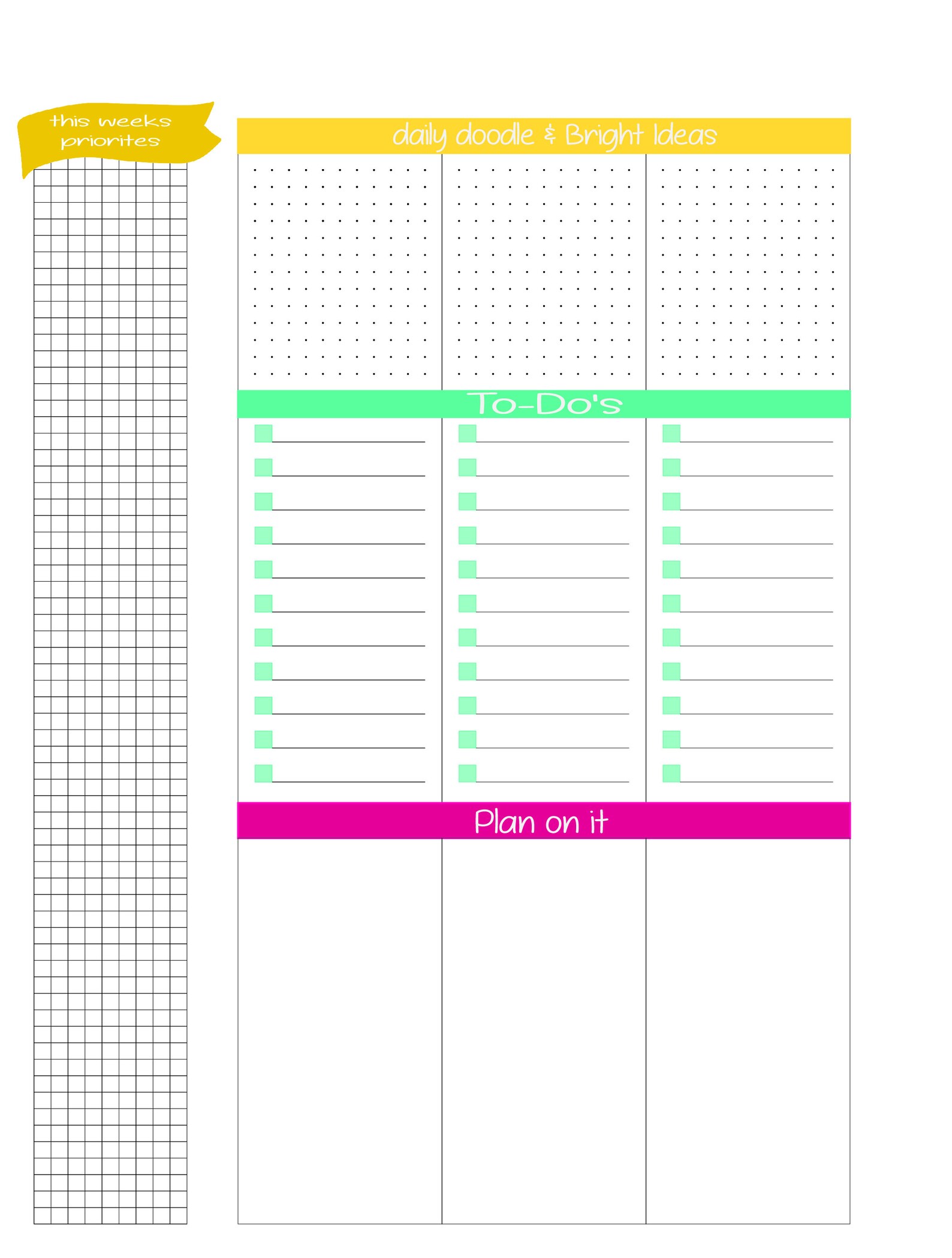 Happy Planner Printable Miss Maker Weekly Layout Classic - Etsy