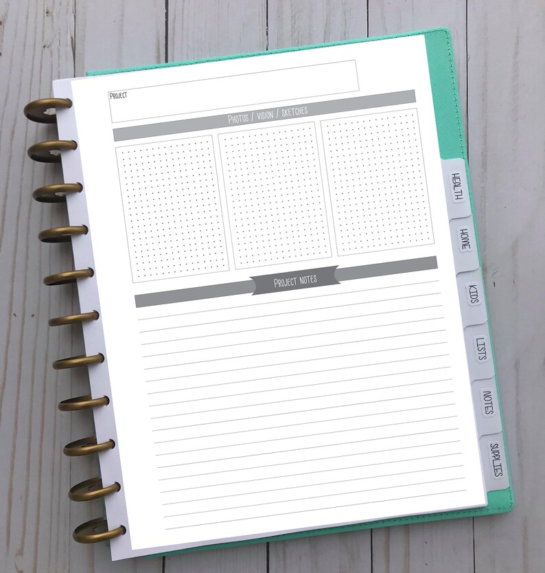 Happy Planner Printable Miss Maker Extras Big Project - Etsy