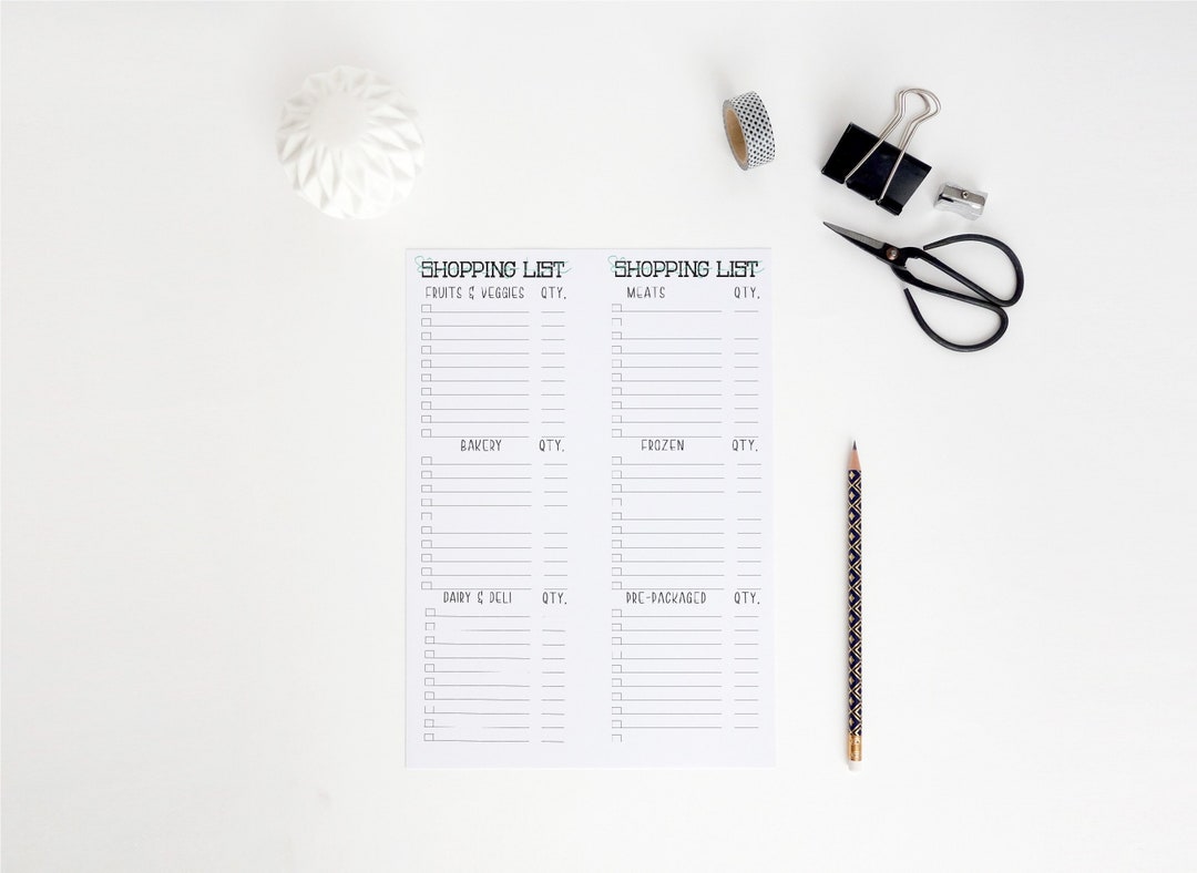 Happy Planner Printable Meal Plan 4 Half Sheets Classic - Etsy