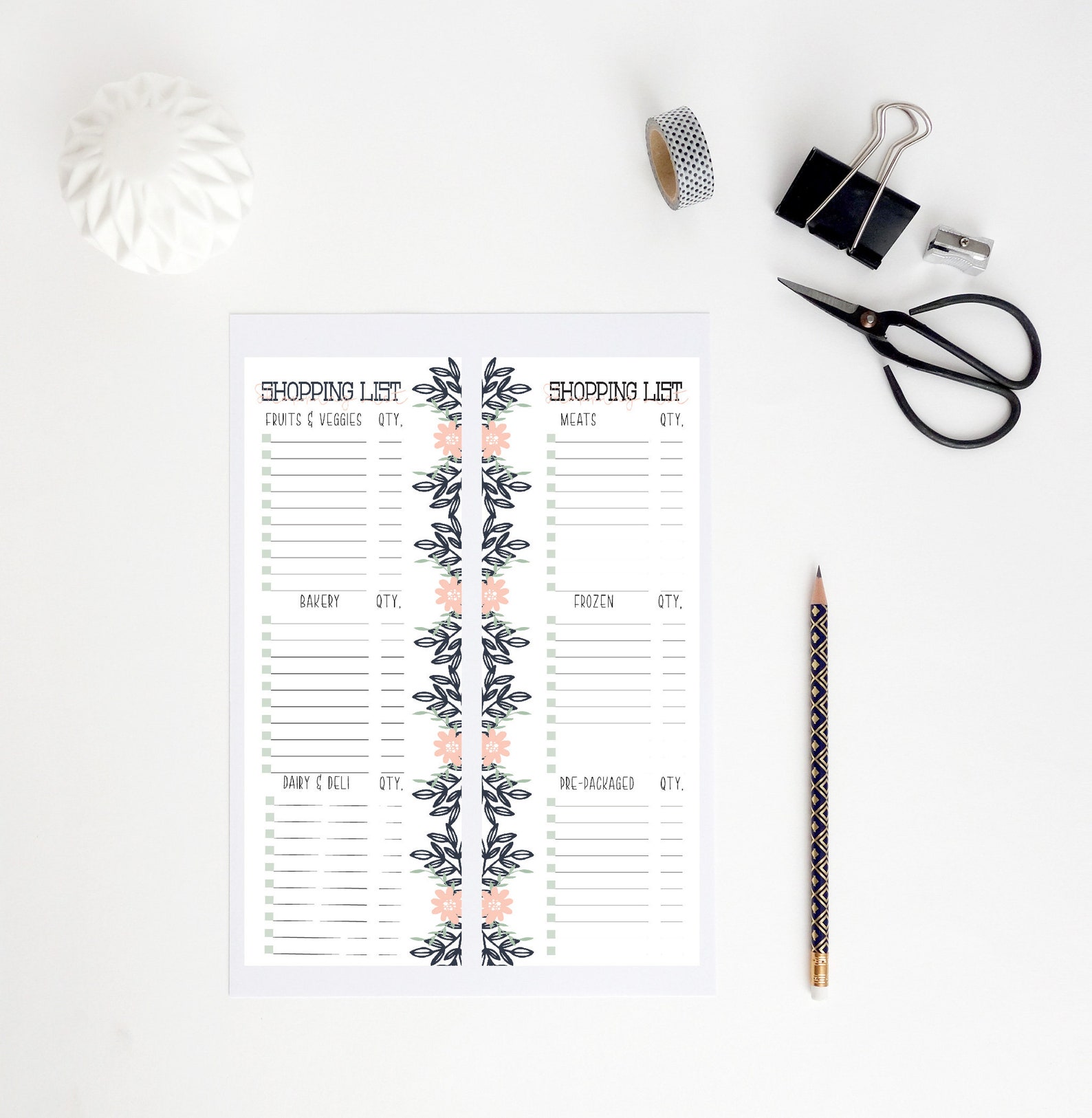 Happy Planner Printable Meal Plan 4 Half Sheets MINI - Etsy