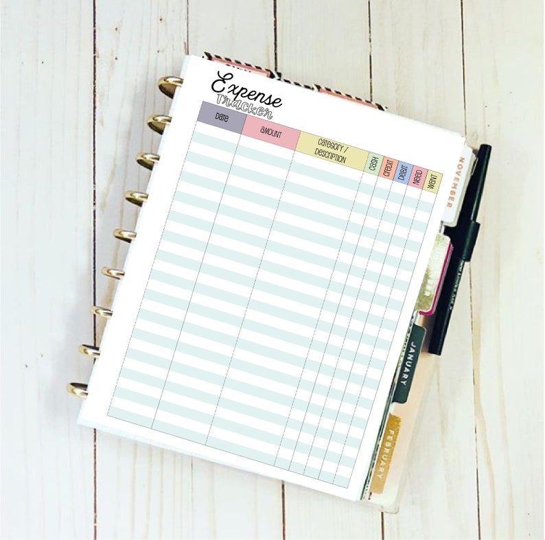 Happy Planner Classic Size Budget Printable Full | Etsy