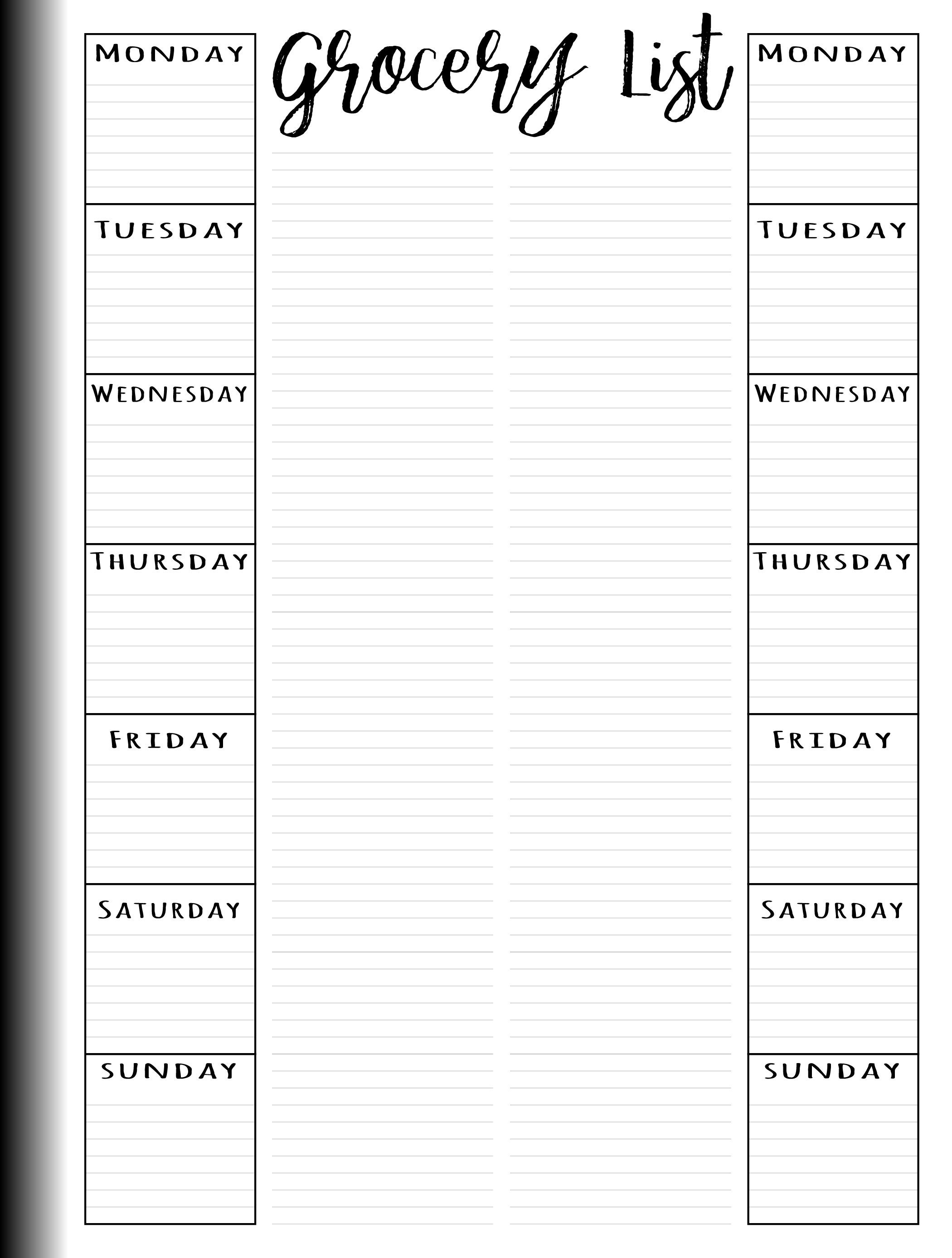 Happy Planner Printable Classic Size 2 Week Meal Plan &amp; - Etsy