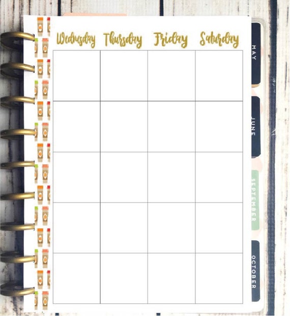 Happy Planner Printable Fall Themed V1 Monthly Weekly | Etsy