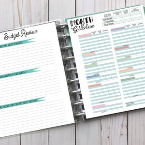 Happy Planner - Classic Size - Budget Review - Unlabeled
