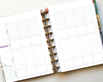 Happy Planner Printable - Healthy Hero- Weekly Layout - BIG Size - Undated - Plain and Simple