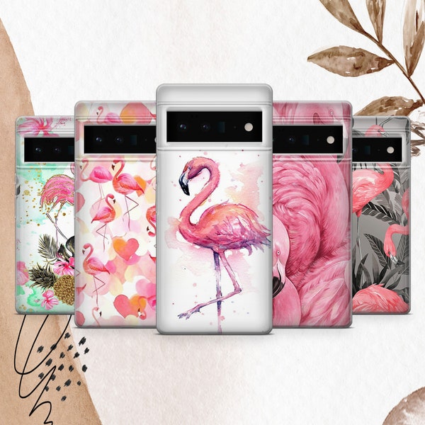 Coque de téléphone flamant rose housse artistique flamant rose pour Google Pixel 8A 8Pro 8 7A 7 7Pro 6 6Pro 6A XL 5A 4A 4XL 4 3A XL 3A 3XL