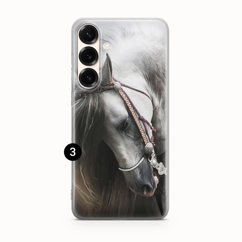 Horse Phone Case Cute Horse Print Cover For Samsung S26 S26 Plus S26 Ultra S25 FE S25 Ultra S25 Edge S24 Ultra S24 S23 S22 S21 A16 A25 A56 3