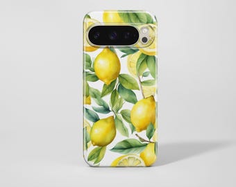 Lemon Phone Case Yellow Lemon Fruit Cover For Pixel 10A 10Pro XL 9Pro 8A 7A Samsung S26 S25 S24 S23 iPhone 17e 17Pro Max 16e 16Pro 15 14 13