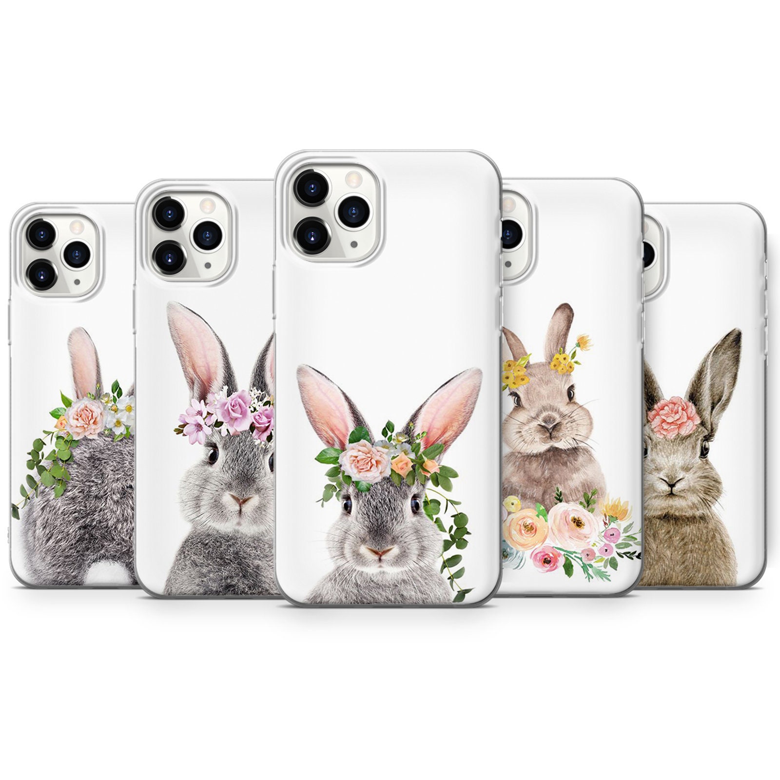 Rabbit Case Bunny Print Case iPhone 11 Case iPhone 12 Case Etsy