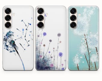 Funda de teléfono con diseño de diente de león para Samsung S26, S26 Ultra, S25 FE, S25 Ultra, S25 Edge, S24, S24 FE, S24, S23 FE, S23 Ultra, S22, A16, A56