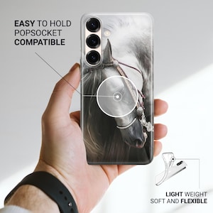 Horse Phone Case Cute Horse Print Cover For Samsung S26 S26 Plus S26 Ultra S25 FE S25 Ultra S25 Edge S24 Ultra S24 S23 S22 S21 A16 A25 A56 image 7