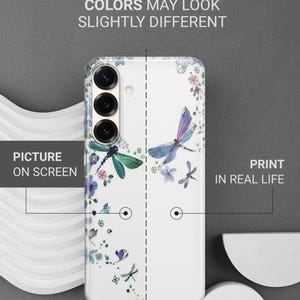 Dragonfly Phone Case Watercolor Dragonfly Art Cover For Samsung S26 S26 Ultra S25 FE S25 Edge S25 Ultra S24 FE S24 Ultra S23 FE S22 A16 A56 image 5