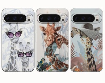 Giraffe Phone Case African Safari Cover For Google Pixel 10A 10Pro XL 9Pro 8A 7A iPhone 17Pro 16e 16Pro 15 14 Samsung Galaxy S26 S25 S24 S23