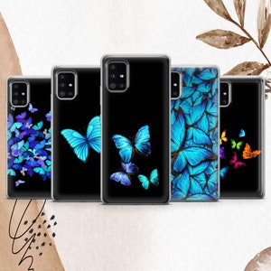 Butterfly Phone Case Butterflies Cover For Samsung S25 S25 Ultra S25 Plus S25 Edge S24 S24 FE S24 S23 S23 FE S23 Ultra S22 S21 A15 A16 A56