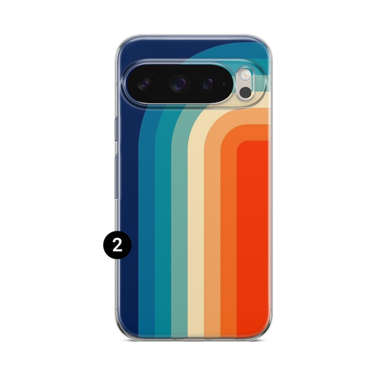Cover per telefono retrò con strisce retrò anni '70 per Google Pixel 11 11 Pro 11 Pro XL 10A 10 Pro 10 Pro XL 9 Pro 9A 9 Pro XL 8Pro 8A 7A 7 Pro 6Pro 2