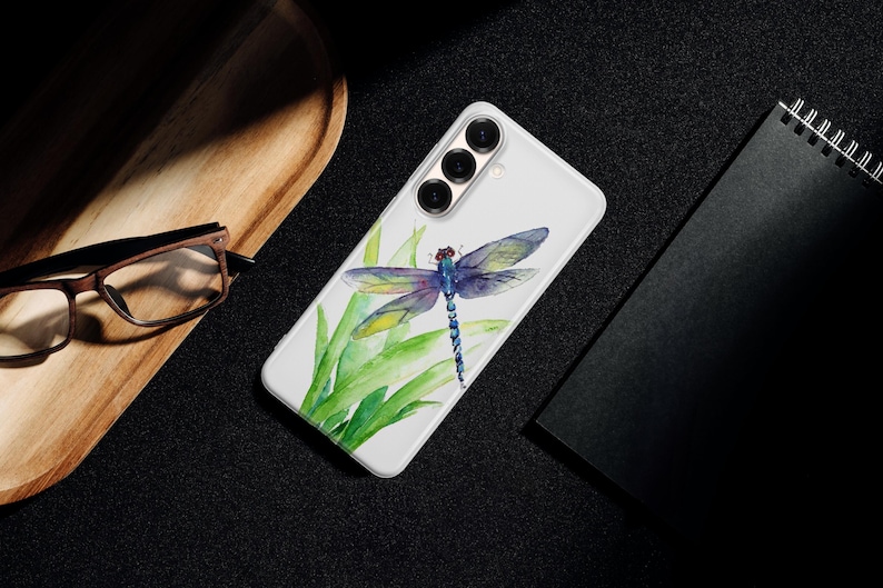 Dragonfly Phone Case Watercolor Dragonfly Art Cover For Samsung S26 S26 Ultra S25 FE S25 Edge S25 Ultra S24 FE S24 Ultra S23 FE S22 A16 A56 image 10