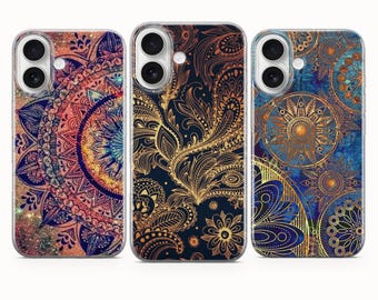 Mandala Phone Case Mandala Art Cover For iPhone 17e 17Pro Max 16e 16Pro 15 14 13 Samsung S26 S25 S24 S23 A56 Google Pixel 10A 10Pro XL 9A 8A