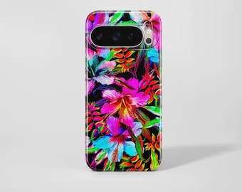Hibiskus Mobilskal Tropisk Blommigt Skal För Pixel 10 10Pro XL 9A 9Pro 8A 7A Samsung S25 S24 S23 A16 A56 iPhone 17Air 17Pro 16e 16Pro 15 14