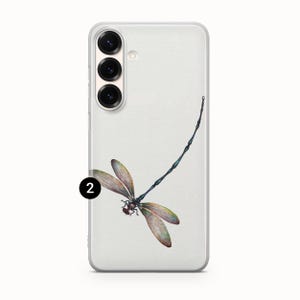 Dragonfly Phone Case Watercolor Dragonfly Art Cover For Samsung S26 S26 Ultra S25 FE S25 Edge S25 Ultra S24 FE S24 Ultra S23 FE S22 A16 A56 2