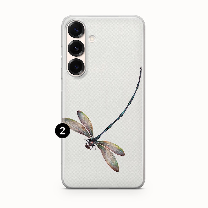 Dragonfly Phone Case Watercolor Dragonfly Art Cover For Samsung S26 S26 Ultra S25 FE S25 Edge S25 Ultra S24 FE S24 Ultra S23 FE S22 A16 A56 2