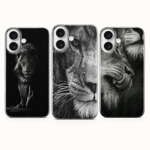 Lion Art Phone Case Lion Cover für iPhone 17e 17Pro Max 16 16e 16Pro Max 15 15Plus 15Pro 15Pro Max 14Pro 14Plus 13Pro Max 12Pro 11 7 8 SE