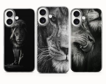 Lion Art Phone Case Lion Cover For iPhone 17e 17Pro Max 16 16e 16Pro Max 15 15Plus 15Pro 15Pro Max 14Pro 14Plus 13Pro Max 12Pro 11 7 8 SE